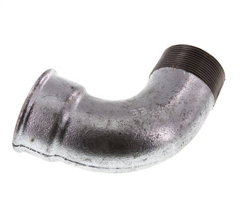 90deg Angled Fitting 2'' Male R x Female Rp Short Cast Iron 25bar (351.25psi)