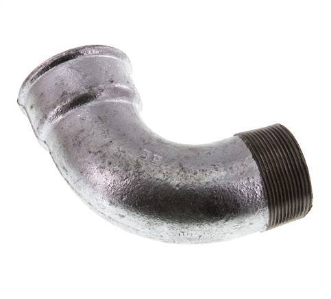90deg Angled Fitting 2'' Male R x Female Rp Short Cast Iron 25bar (351.25psi)
