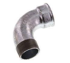 Raccord coudé 90deg 2'' Mâle R x Femelle Rp Court Fonte 25bar (351.25psi)