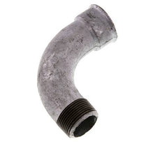 Raccord coudé 90deg 1 1/4'' Mâle R x Femelle Rp Long Fonte 25bar (351.25psi)