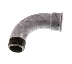Raccord coudé 90deg 1 1/4'' Mâle R x Femelle Rp Long Fonte 25bar (351.25psi)