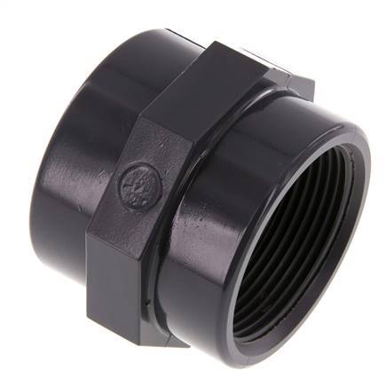 Manchon Rp1 1/2'' Femelle PVC-U 16bar (224.8psi) EN 1452-3 [2 Pièces]
