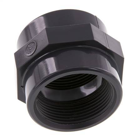 Manchon Rp1 1/2'' Femelle PVC-U 16bar (224.8psi) EN 1452-3 [2 Pièces]