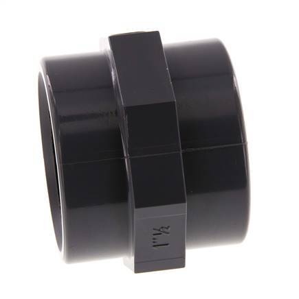 Manchon Rp1 1/2'' Femelle PVC-U 16bar (224.8psi) EN 1452-3 [2 Pièces]