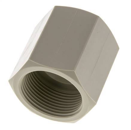 Douille G1 1/4'' femelle Polypropylène (pp) 10bar (140.5psi) FDA 50mm Hex