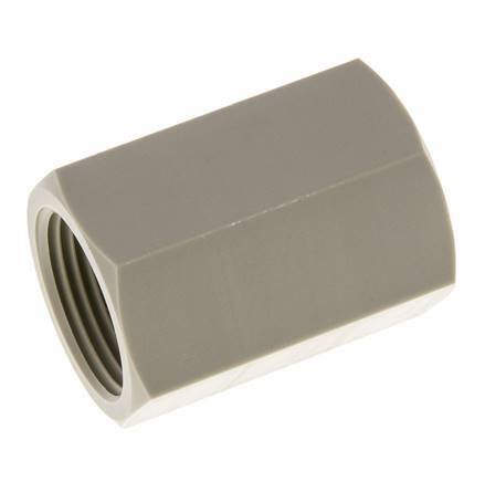 Douille G3/4'' femelle Polypropylène (pp) 10bar (140.5psi) FDA 32mm Hex