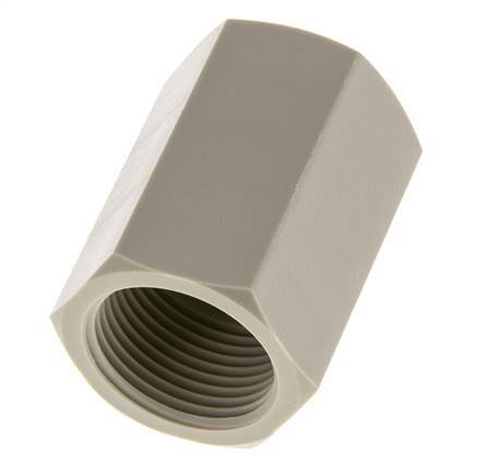 Douille G3/4'' femelle Polypropylène (pp) 10bar (140.5psi) FDA 32mm Hex