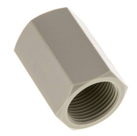 Douille G3/4'' femelle Polypropylène (pp) 10bar (140.5psi) FDA 32mm Hex