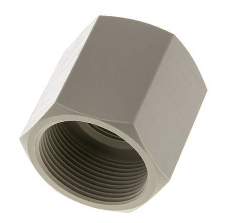 Douille G1 1/2'' femelle Polypropylène (pp) 10bar (140.5psi) FDA 55mm Hex