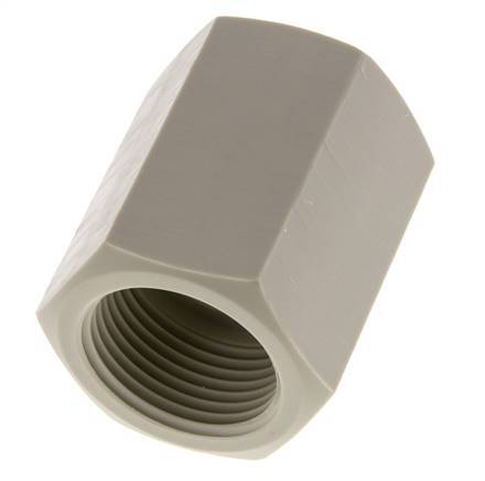 Douille G1'' femelle Polypropylène (pp) 10bar (140.5psi) FDA 43mm Hex
