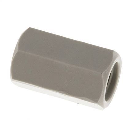 Socket G1/8'' Female Polypropylene (pp) 10bar (140.5psi) FDA 14mm Hex [2 Pieces]