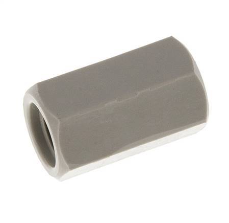 Socket G1/8'' Female Polypropylene (pp) 10bar (140.5psi) FDA 14mm Hex [2 Pieces]