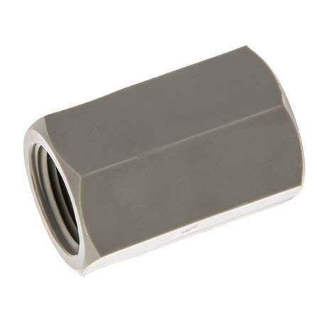 Douille G3/8'' femelle Polypropylène (pp) 10bar (140.5psi) FDA 22mm Hex