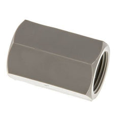 Douille G3/8'' femelle Polypropylène (pp) 10bar (140.5psi) FDA 22mm Hex