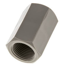 Douille G3/8'' femelle Polypropylène (pp) 10bar (140.5psi) FDA 22mm Hex