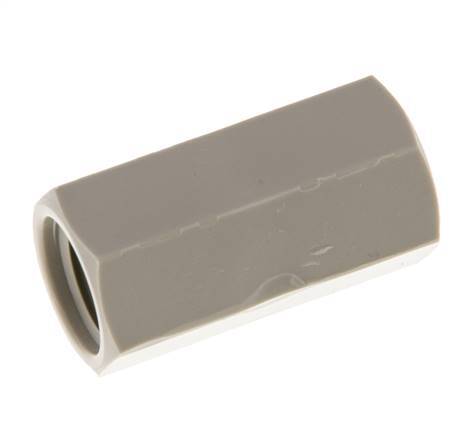 Douille G1/4'' femelle Polypropylène (pp) 10bar (140.5psi) FDA 17mm Hex