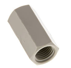 Douille G1/4'' femelle Polypropylène (pp) 10bar (140.5psi) FDA 17mm Hex