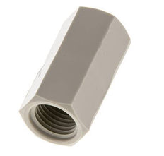 Douille G1/4'' femelle Polypropylène (pp) 10bar (140.5psi) FDA 17mm Hex