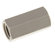 Douille G1/4'' femelle Polypropylène (pp) 10bar (140.5psi) FDA 17mm Hex
