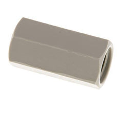 Douille G1/4'' femelle Polypropylène (pp) 10bar (140.5psi) FDA 17mm Hex