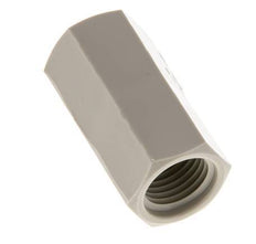 Douille G1/4'' femelle Polypropylène (pp) 10bar (140.5psi) FDA 17mm Hex