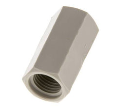 Douille G1/4'' femelle Polypropylène (pp) 10bar (140.5psi) FDA 17mm Hex