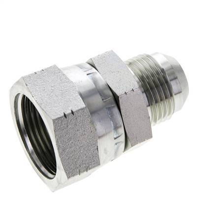 JIC Reducing Nipple UN 1-1/16''-12 Male x UN 1-5/16''-12 Female Steel 170bar (2388.5psi)