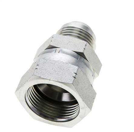 Mamelon réducteur JIC UN 1-1/16''-12 Mâle x UN 1-5/16''-12 Femelle Acier 170bar (2388.5psi)