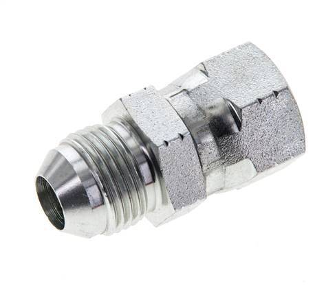Embout JIC UNF 3/4''-16 Mâle x Femelle Acier 275bar (3863.75psi)