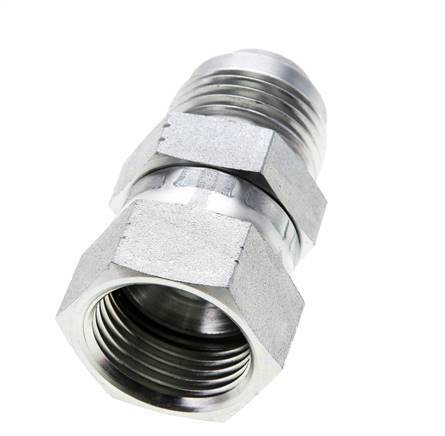 Mamelon réducteur JIC UN 1-1/16''-12 mâle x UN 1-1/16''-12 femelle Acier 210bar (2950.5psi)