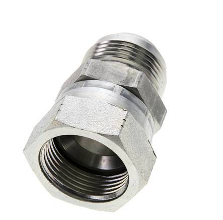 Embout JIC UN 1-5/16''-12 Mâle x Femelle Acier 170bar (2388.5psi)