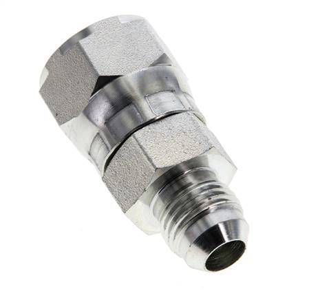 JIC Reducing Nipple UNF 9/16''-18 Male x UNF 3/4''-16 Female Steel 275bar (3863.75psi)