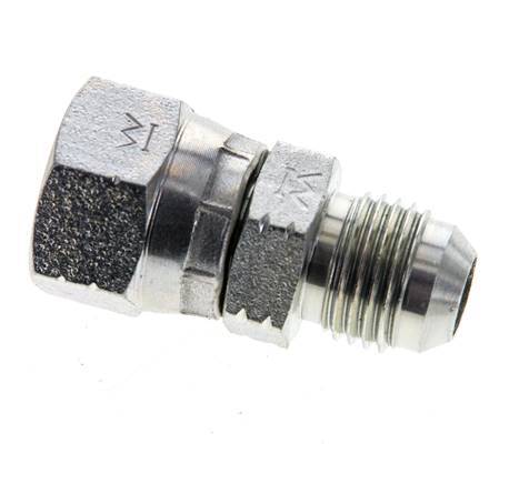 JIC Nipple UNF 9/16''-18 Male x Female Steel 275bar (3863.75psi)