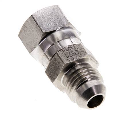 JIC Nipple UNF 9/16''-18 Male x Female Stainless Steel 275bar (3863.75psi)