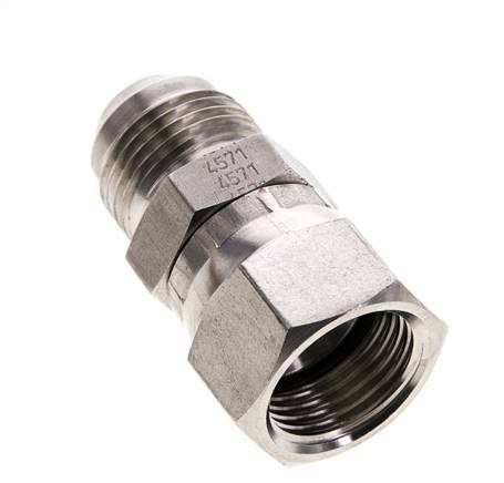 JIC Nipple UNF 7/8''-14 Male x Female Stainless Steel 210bar (2950.5psi)