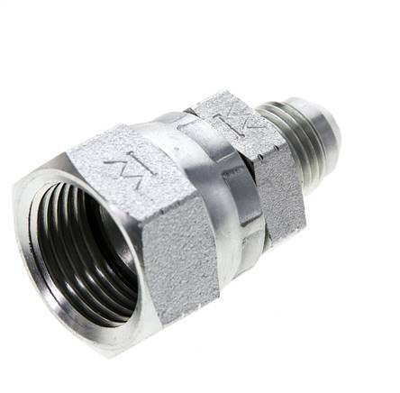Mamelon réducteur JIC UNF 9/16''-18 mâle x UNF 7/8''-14 femelle Acier 210bar (2950.5psi)