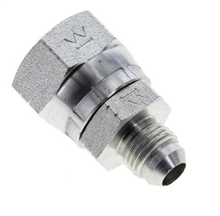 Mamelon réducteur JIC UNF 9/16''-18 mâle x UNF 7/8''-14 femelle Acier 210bar (2950.5psi)