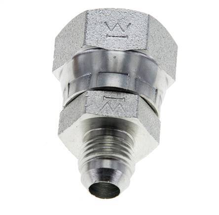 Mamelon réducteur JIC UNF 9/16''-18 mâle x UNF 7/8''-14 femelle Acier 210bar (2950.5psi)