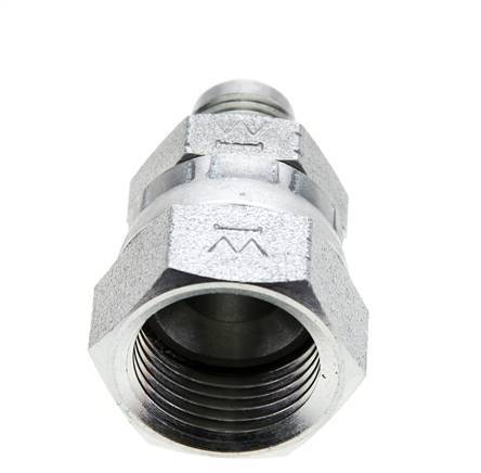 Mamelon réducteur JIC UNF 9/16''-18 mâle x UNF 7/8''-14 femelle Acier 210bar (2950.5psi)