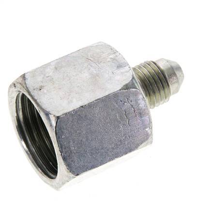 Mamelon réducteur JIC UNF 7/16''-20 mâle x UNF 7/8''-14 femelle Acier 210bar (2950.5psi)