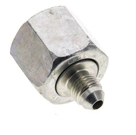 Mamelon réducteur JIC UNF 7/16''-20 mâle x UNF 7/8''-14 femelle Acier 210bar (2950.5psi)