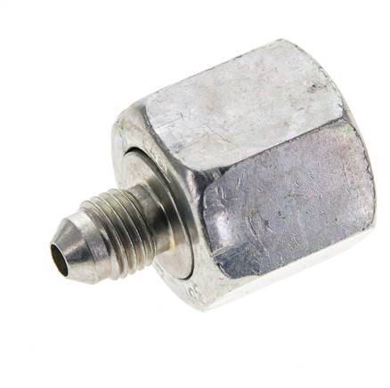 Mamelon réducteur JIC UNF 7/16''-20 mâle x UNF 7/8''-14 femelle Acier 210bar (2950.5psi)