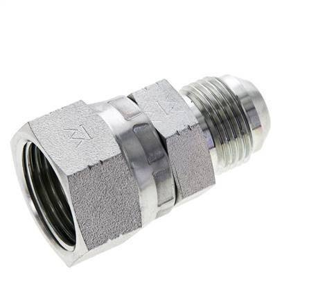 Mamelon réducteur JIC UNF 7/8''-14 mâle x UN 1-1/16''-12 femelle Acier 210bar (2950.5psi)