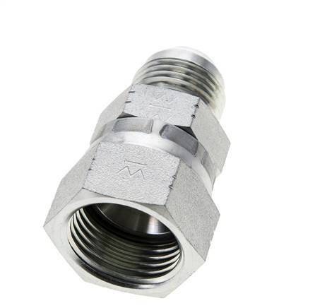 Mamelon réducteur JIC UNF 7/8''-14 mâle x UN 1-1/16''-12 femelle Acier 210bar (2950.5psi)