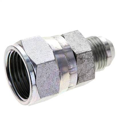 Mamelon réducteur JIC UNF 3/4''-16 mâle x UN 1-1/16''-12 femelle Acier 210bar (2950.5psi)