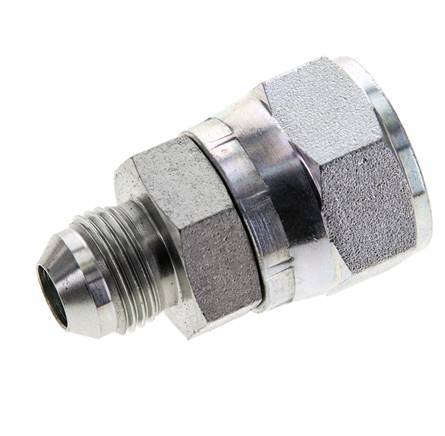 Mamelon réducteur JIC UNF 3/4''-16 mâle x UN 1-1/16''-12 femelle Acier 210bar (2950.5psi)