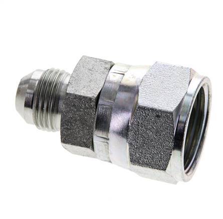 Mamelon réducteur JIC UNF 3/4''-16 mâle x UN 1-1/16''-12 femelle Acier 210bar (2950.5psi)