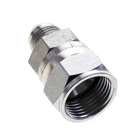 Mamelon réducteur JIC UNF 3/4''-16 mâle x UN 1-1/16''-12 femelle Acier 210bar (2950.5psi)