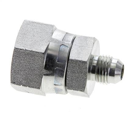 Mamelon réducteur JIC UNF 9/16''-18 mâle x UN 1-1/16''-12 femelle Acier 210bar (2950.5psi)