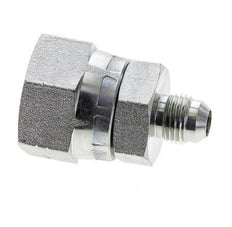 JIC Reducing Nipple UNF 9/16''-18 Male x UN 1-1/16''-12 Female Steel 210bar (2950.5psi)